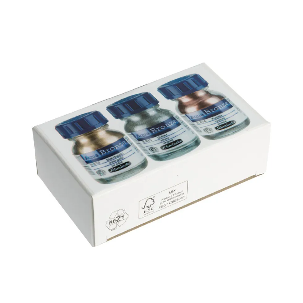 Zestaw pigmentów Aqua Bronze - Schmincke - 3 x 20 ml