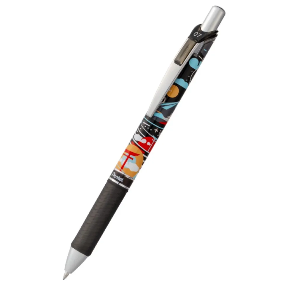 Zestaw piór kulkowych EnerGel Nature - Pentel - Dark 0,7 mm 3 szt.