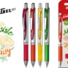Zestaw piór kulkowych EnerGel - Pentel - Mięsiste Cytrusy, 0,7 mm, 4 szt.