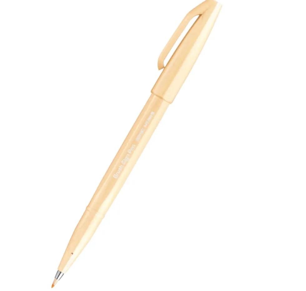 Zestaw pisaków artystycznych Brush Sign Pen - Pentel - Kolorowa Rafa, 6 szt.