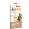 Zestaw pisaków Brush Sign Pen Twin - Pentel - Piaski Pustyni, 6 szt.