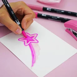 Zestaw pisaków Dual Brush Pen Pink - Tombow - 6 szt.