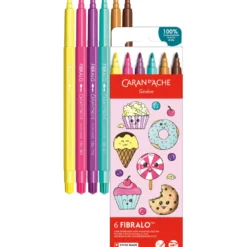 Zestaw pisaków Fibralo Kawaii Candy - Caran d'Ache - 6 szt.