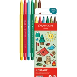 Zestaw pisaków Fibralo Kawaii Mountain - Caran d'Ache - 6 szt.