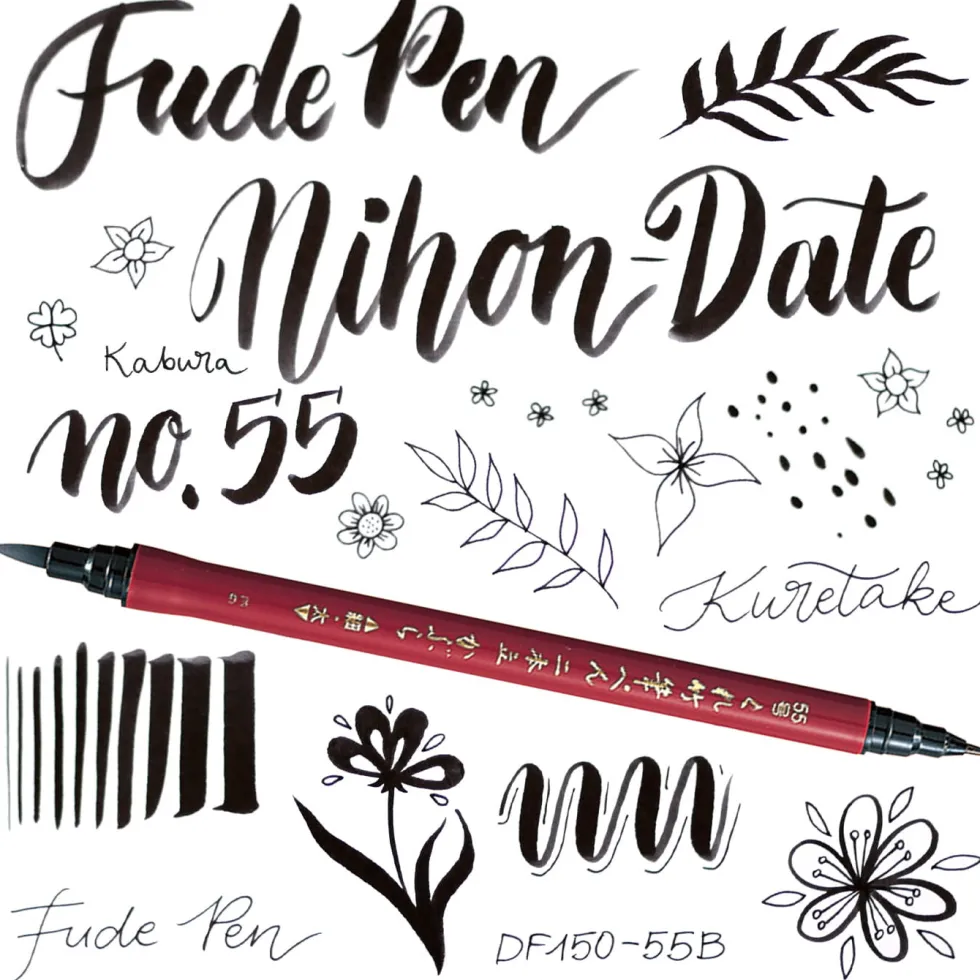 Zestaw pisaków Ilustration Basic Set 3, Inktober 2022 - Kuretake - 5 szt.
