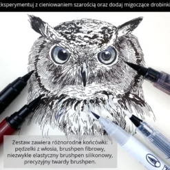 Zestaw pisaków Ilustration Basic Set 3, Inktober 2022 - Kuretake - 5 szt.