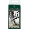 Zestaw pisaków Pitt Artist Pen - Faber-Castell - Black, 6 szt.