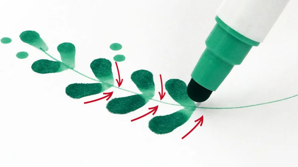 Zestaw pisaków Zig Clean Color Dot - Kuretake - Highlight, 6 kolorów