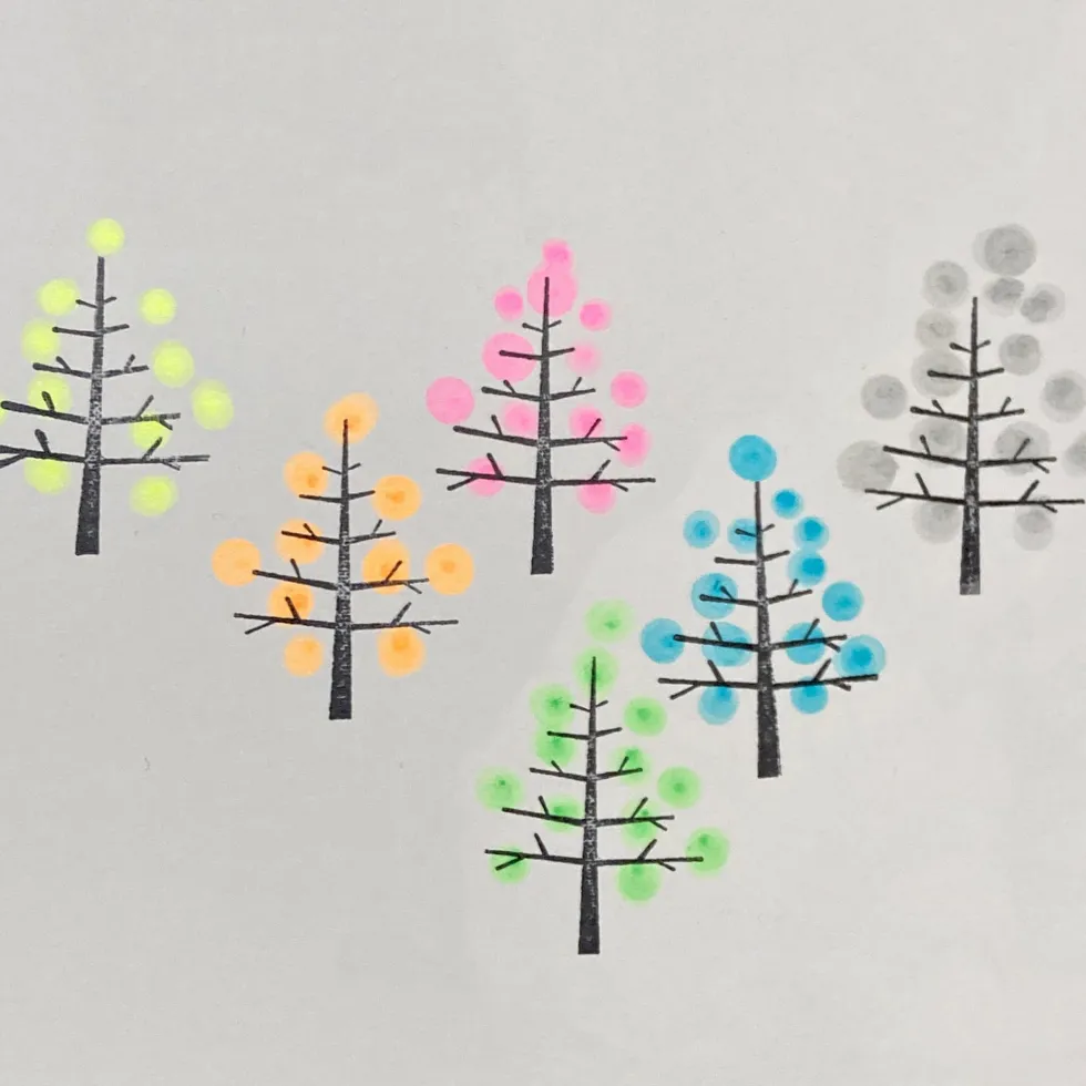 Zestaw pisaków Zig Clean Color Dot - Kuretake - Highlight, 6 kolorów