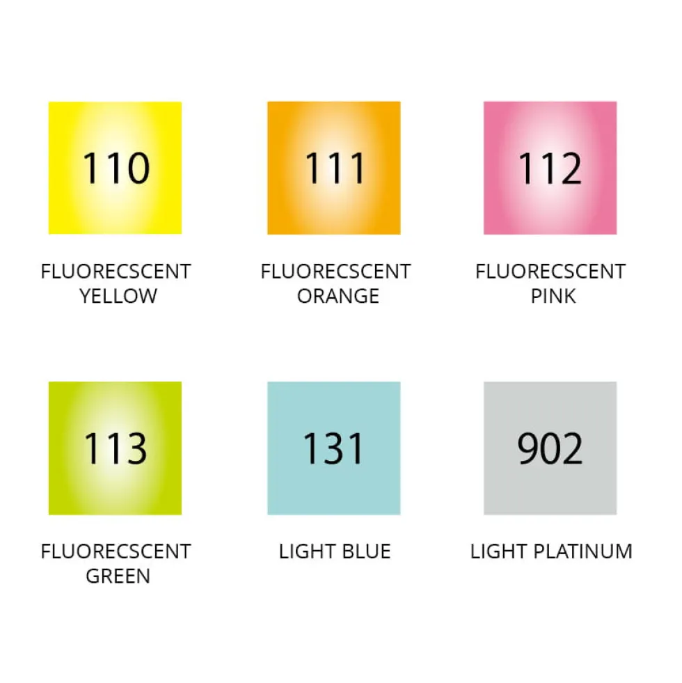 Zestaw pisaków Zig Clean Color Dot - Kuretake - Highlight, 6 kolorów