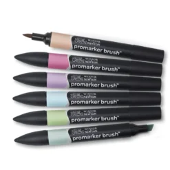 Zestaw Promarker Brush - Winsor & Newton - Pastel Tones, 6 szt.