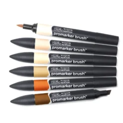 Zestaw Promarker Brush - Winsor & Newton - Skin Tones, 6 szt.
