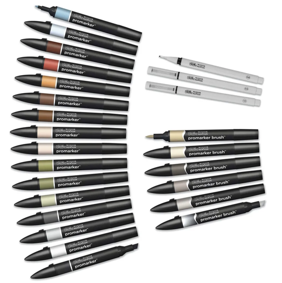 Zestaw Promarker Interiors w etui - Winsor & Newton - 25 szt.