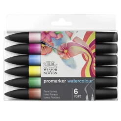 Zestaw Promarker Watercolor - Winsor & Newton - Floral, 6 szt.