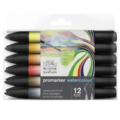 Zestaw Promarker Watercolor - Winsor & Newton - Landscape, 12 szt.