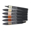 Zestaw Promarker - Winsor & Newton - Earth Tones, 6 szt.
