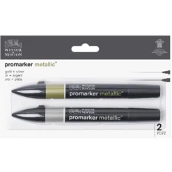 Zestaw Promarker - Winsor & Newton - Gold & Silver, 2 szt.