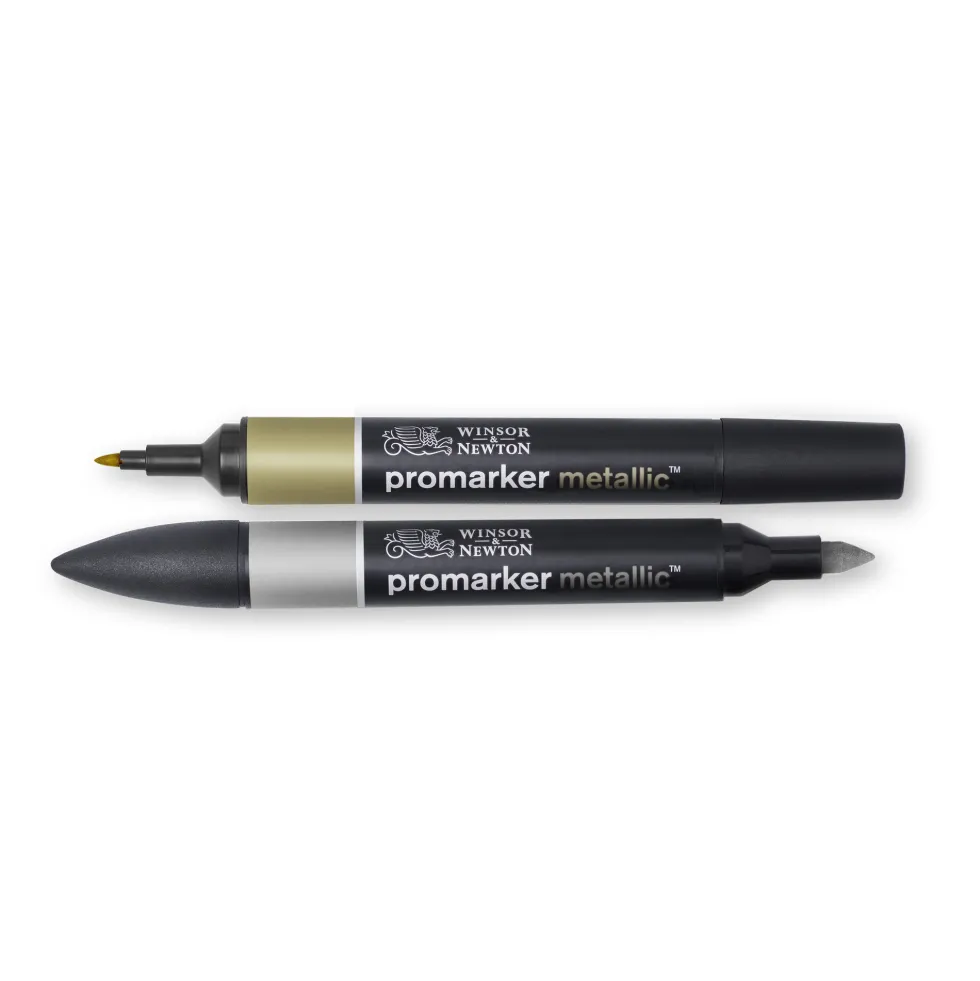 Zestaw Promarker - Winsor & Newton - Gold & Silver, 2 szt.