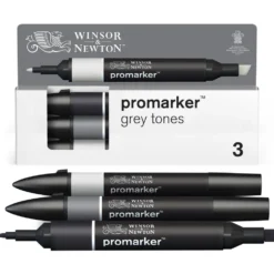 Zestaw Promarker - Winsor & Newton - Grey Tones, 3 szt.