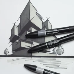 Zestaw Promarker - Winsor & Newton - Grey Tones, 3 szt.