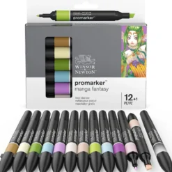 Zestaw Promarker - Winsor & Newton - Manga Fantasy, 12+1 szt.