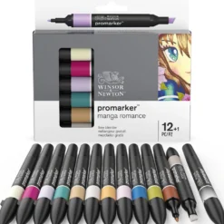 Zestaw Promarker - Winsor & Newton - Manga Romance, 12+1 szt.