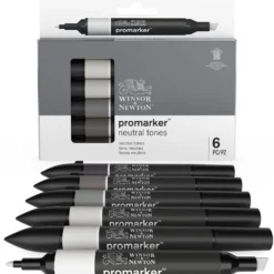 Zestaw Promarker - Winsor & Newton - Neutral Tones, 6 szt.