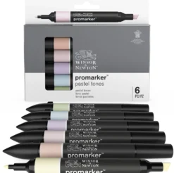 Zestaw Promarker - Winsor & Newton - Pastel Tones, 6 szt.