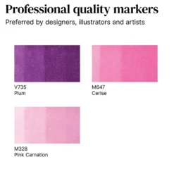 Zestaw Promarker - Winsor & Newton - Pink Tones, 3 szt.