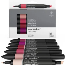 Zestaw Promarker - Winsor & Newton - Red Tones, 6 szt.