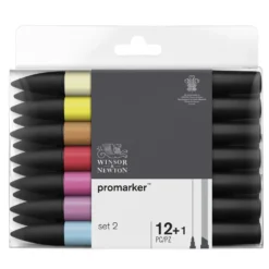 Zestaw Promarker - Winsor & Newton - Set 2, 12 + 1 szt.
