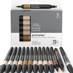Zestaw Promarker - Winsor & Newton - Skin Tones, 12 + 1 szt.