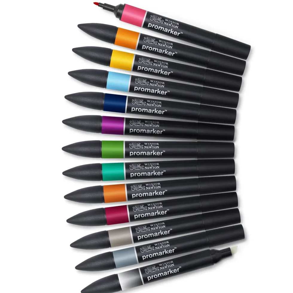 Zestaw Promarker - Winsor & Newton - Tattoo Tones, 12+1 szt.