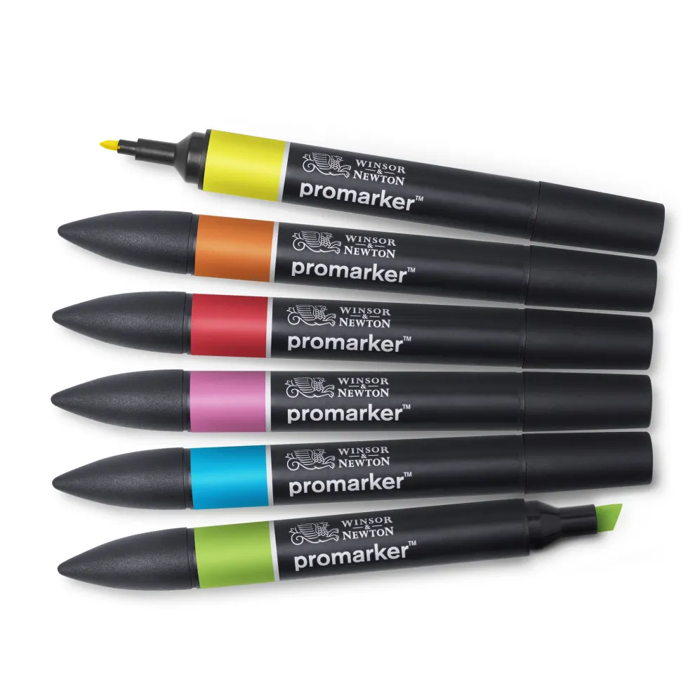Zestaw Promarker - Winsor & Newton - Vibrant Tones, 6 szt.