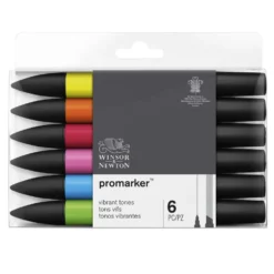 Zestaw Promarker - Winsor & Newton - Vibrant Tones, 6 szt.