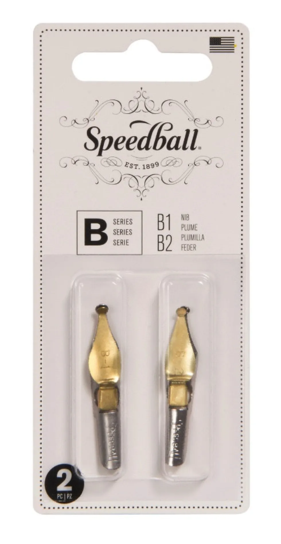 Zestaw stalówek do kaligrafii B1/B2 - Speedball - 2 szt.