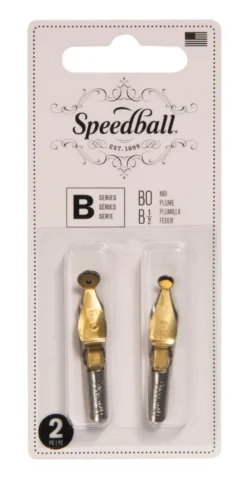 Zestaw stalówek do kaligrafii B0/B-1/2 - Speedball - 2 szt.