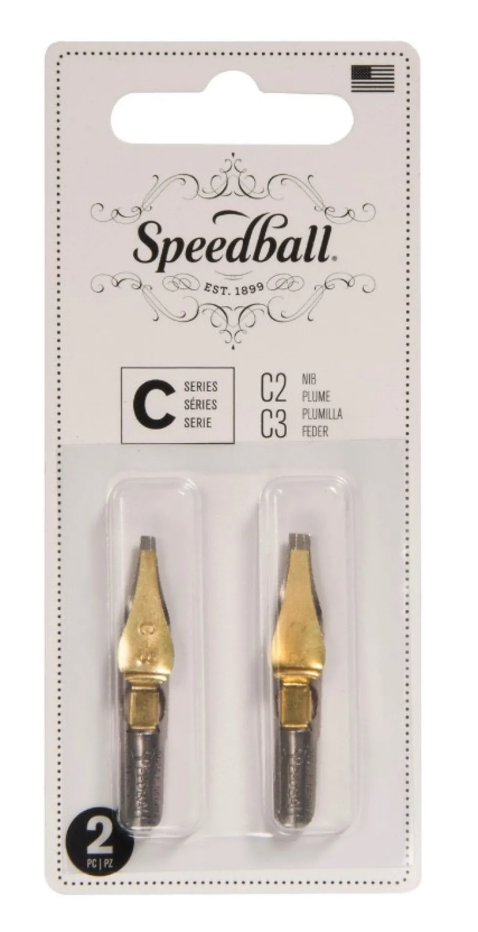 Zestaw stalówek do kaligrafii C2/C3 - Speedball - 2 szt.