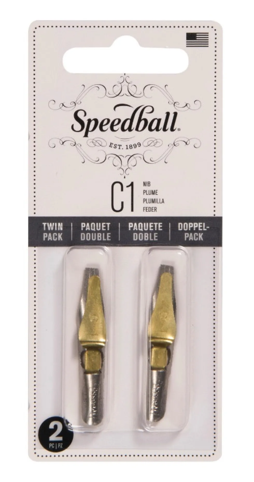 Zestaw stalówek do kaligrafii C1 - Speedball - 2 szt.