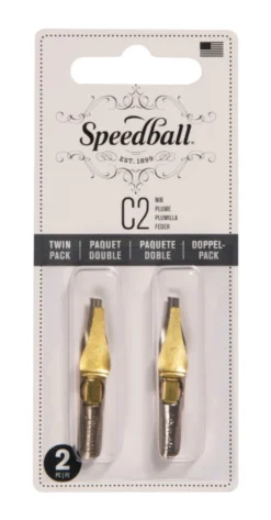 Zestaw stalówek do kaligrafii C2 - Speedball - 2 szt.