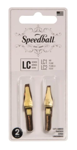 Zestaw stalówek do kaligrafii Left Hand LC1/LC2 - Speedball - 2 szt.