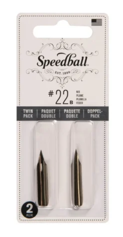 Zestaw stalówek do kaligrafii nr 22B - Speedball - 2 szt.