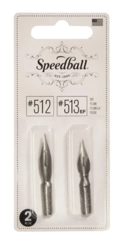 Zestaw stalówek do kaligrafii nr 512/513 EF - Speedball - 2 szt.