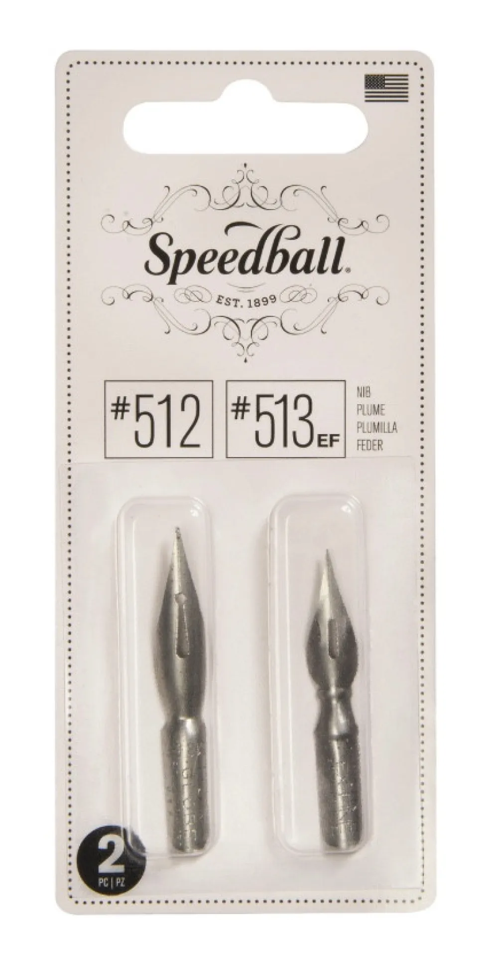 Zestaw stalówek do kaligrafii nr 512/513 EF - Speedball - 2 szt.