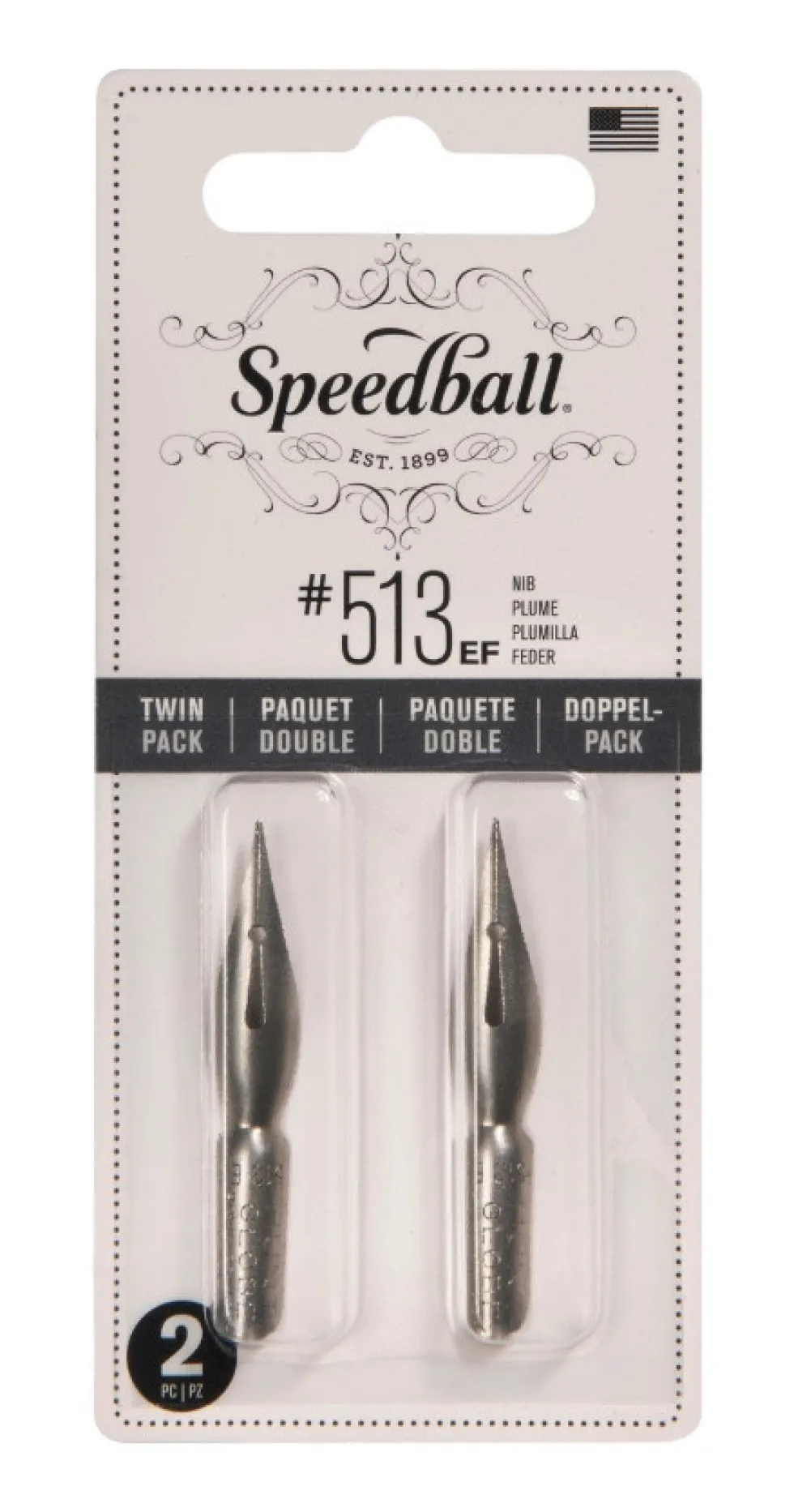 Zestaw stalówek do kaligrafii nr 513 EF - Speedball - 2 szt.