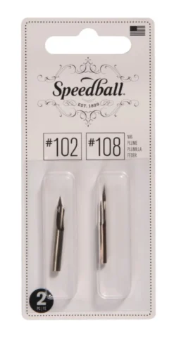 Zestaw stalówek do kaligrafii nr 102/108 - Speedball - 2 szt.