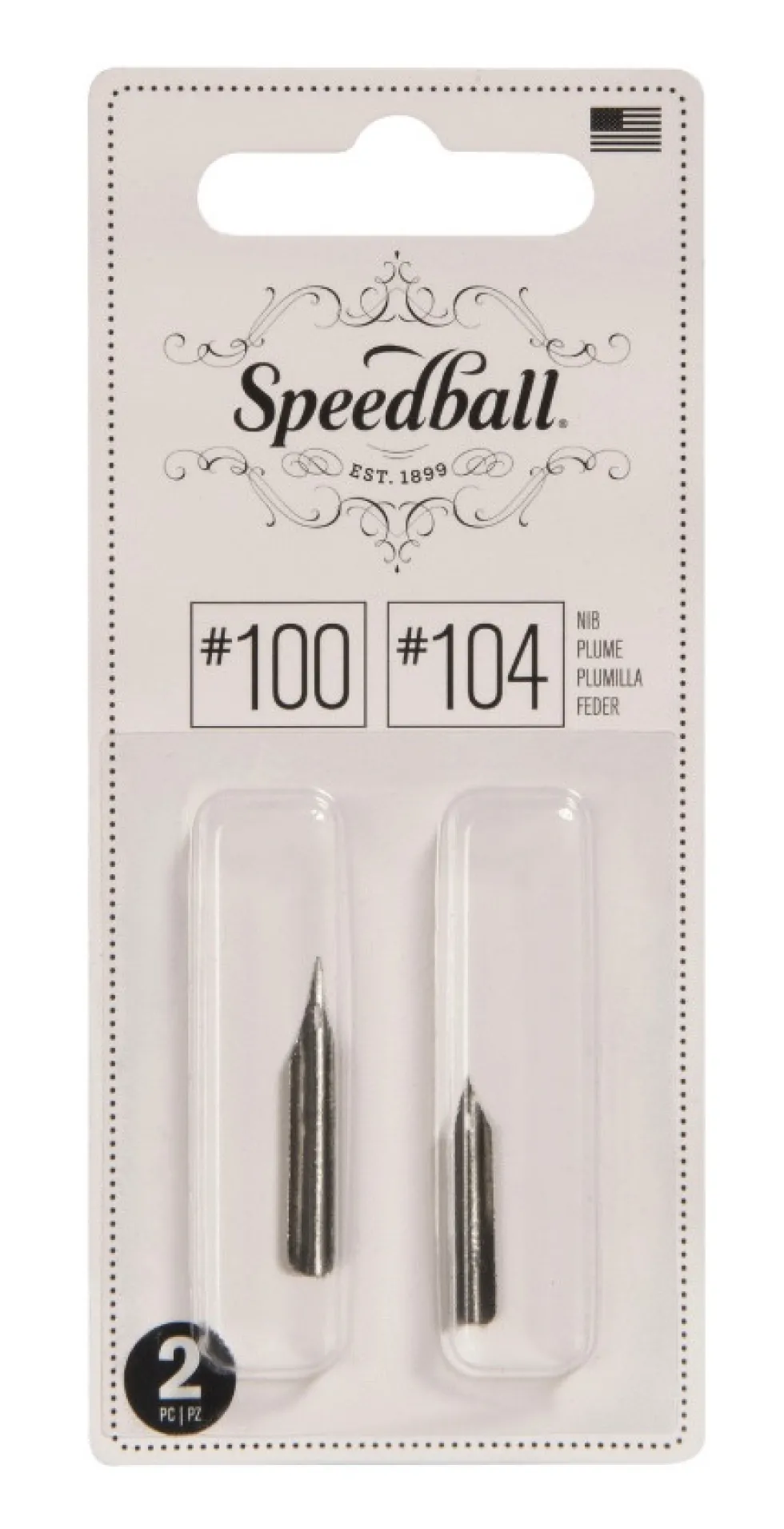 Zestaw stalówek do kaligrafii nr 100/104 - Speedball - 2 szt.