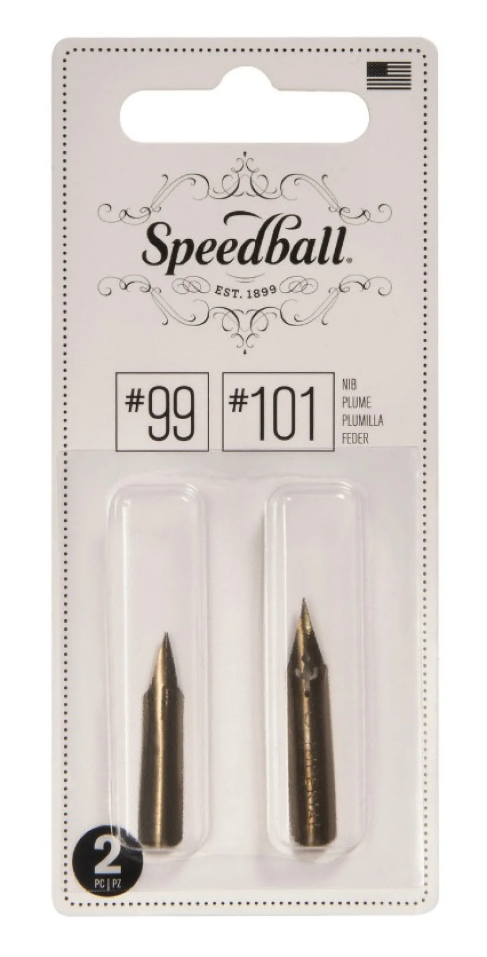 Zestaw stalówek do kaligrafii nr 99/101 - Speedball - 2 szt.