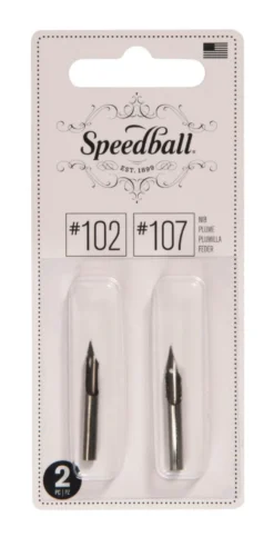 Zestaw stalówek do kaligrafii nr 102/107 - Speedball - 2 szt.