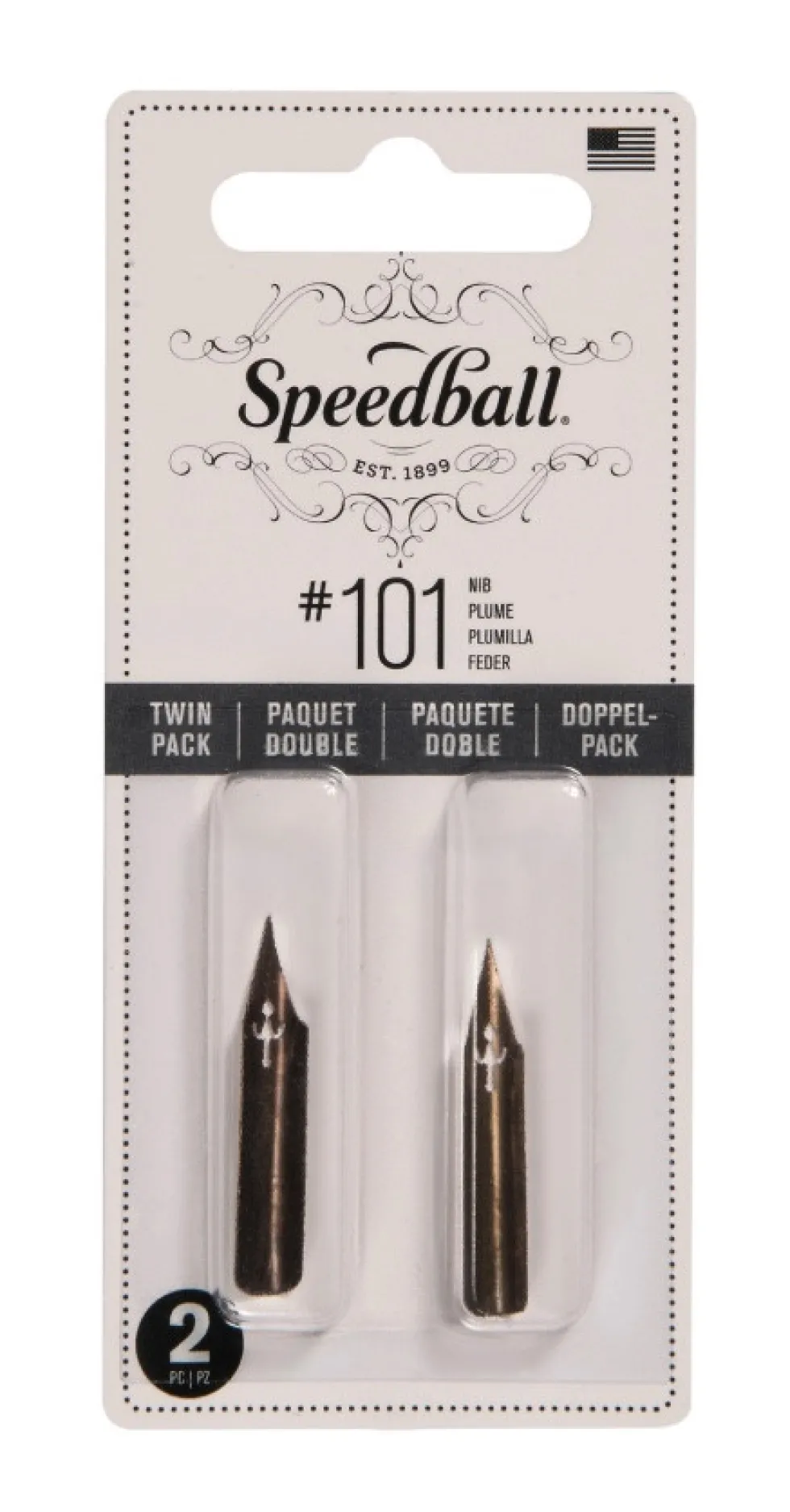 Zestaw stalówek do kaligrafii nr 101 - Speedball - 2 szt.